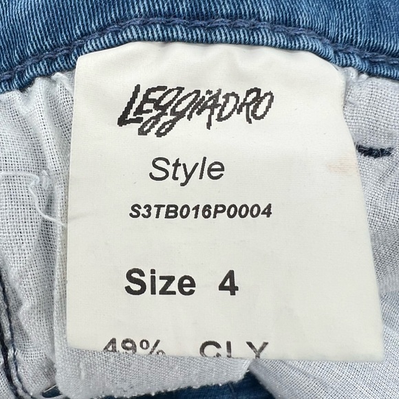 Leggiadro Straight Leg Jeans Size 4 Junior's - Picture 4 of 7